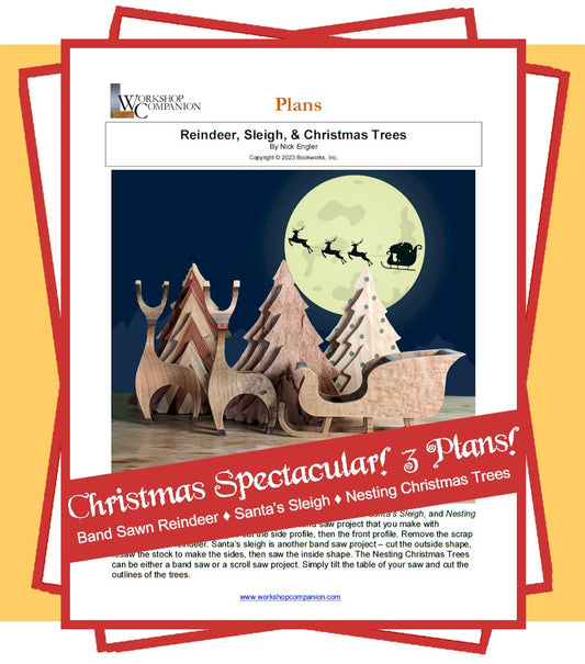 Reindeer & Sleigh & Christmas Tree Combo