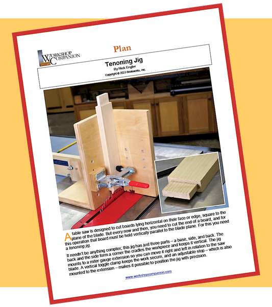 Tenoning Jig Plan