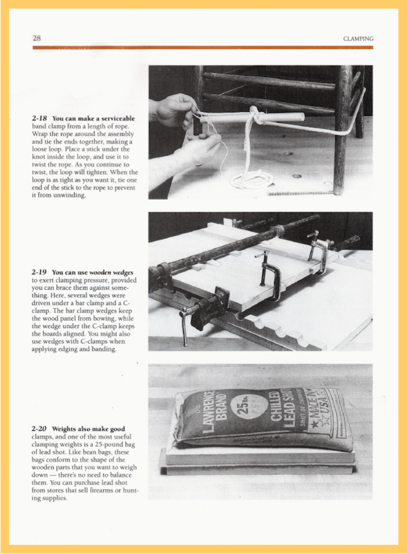 Gluing and Clamping
