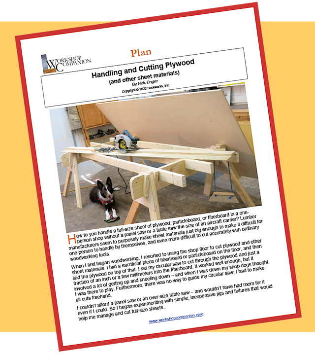 Handling and Cutting Plywood Plan