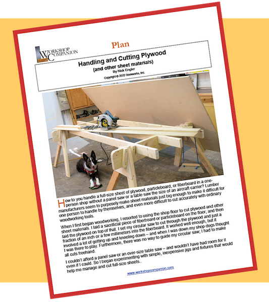 Handling and Cutting Plywood Plan