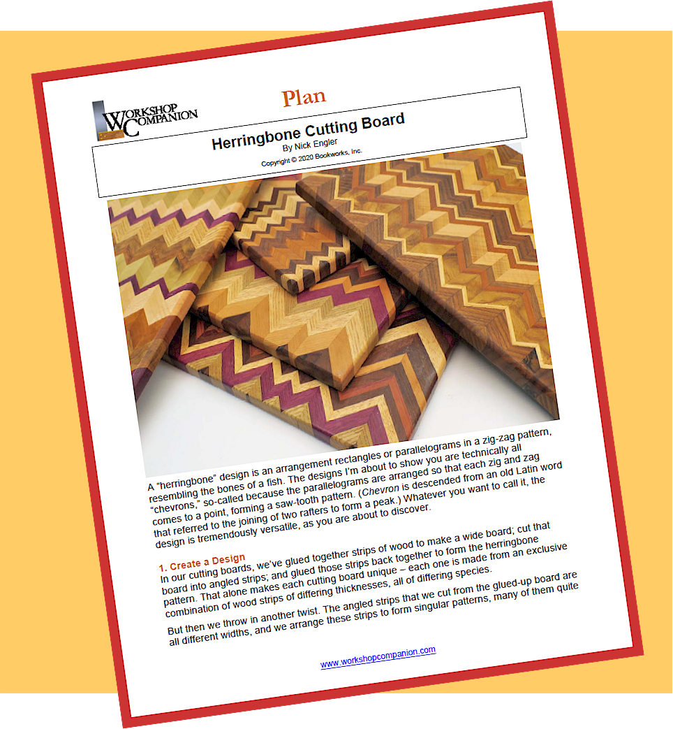 Herringbone Cutting Board Plan