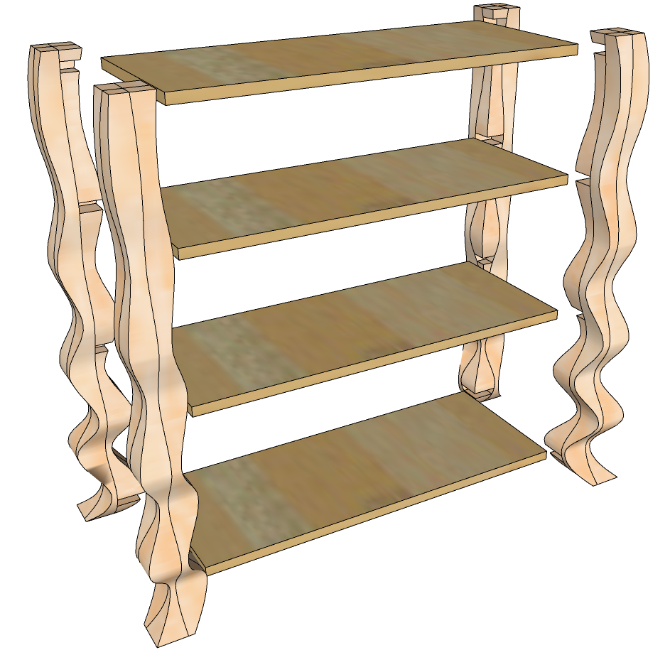 Melting Display Shelves Plan