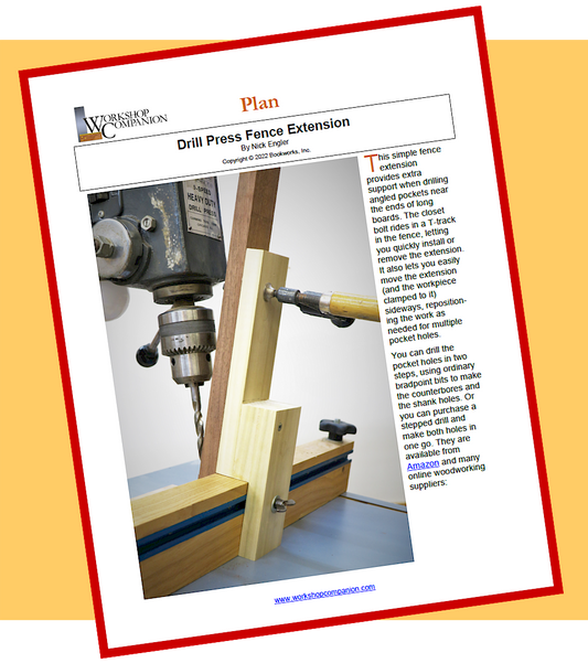 Drill Press Fence Extension