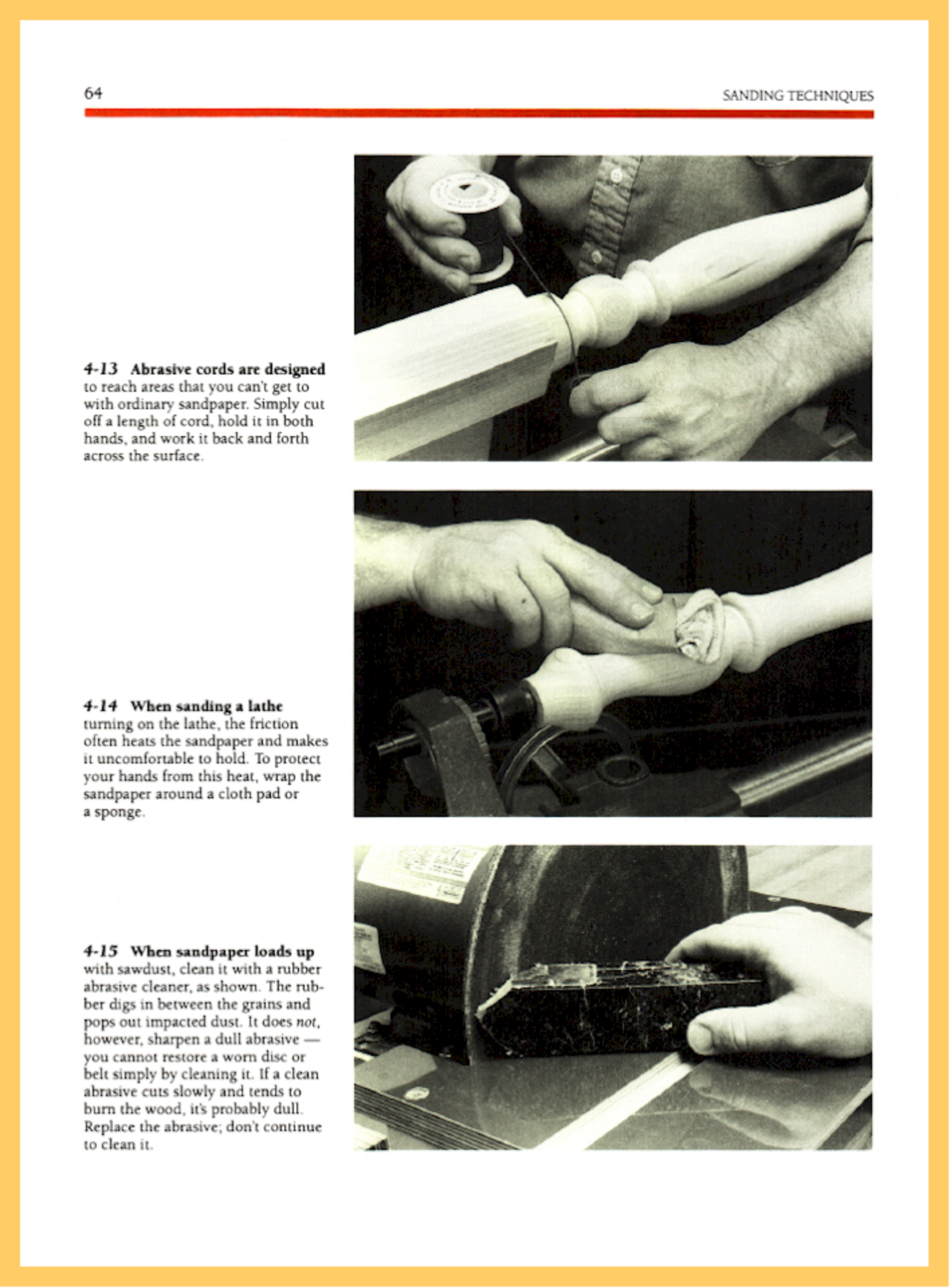 Sanding and Planing