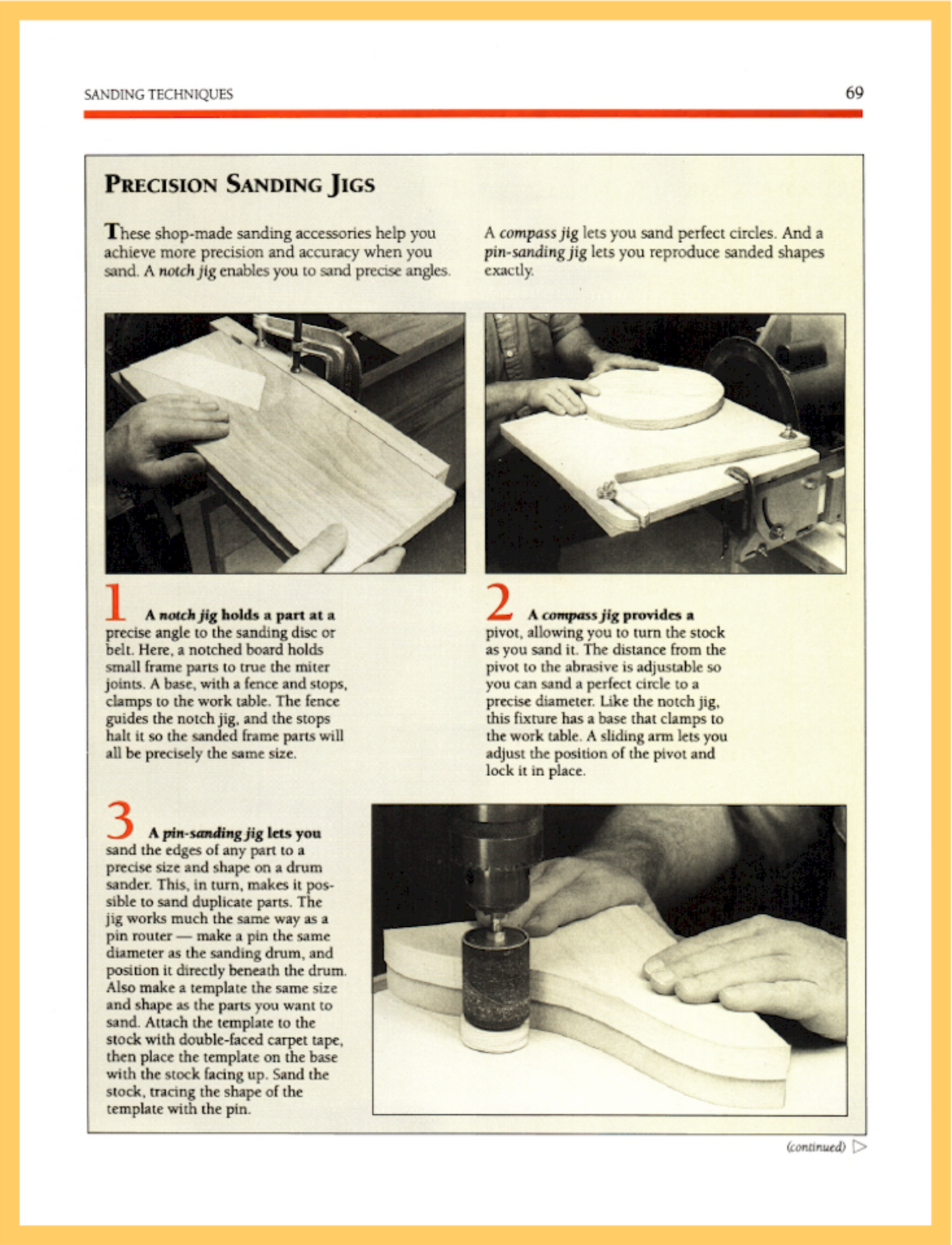 Sanding and Planing