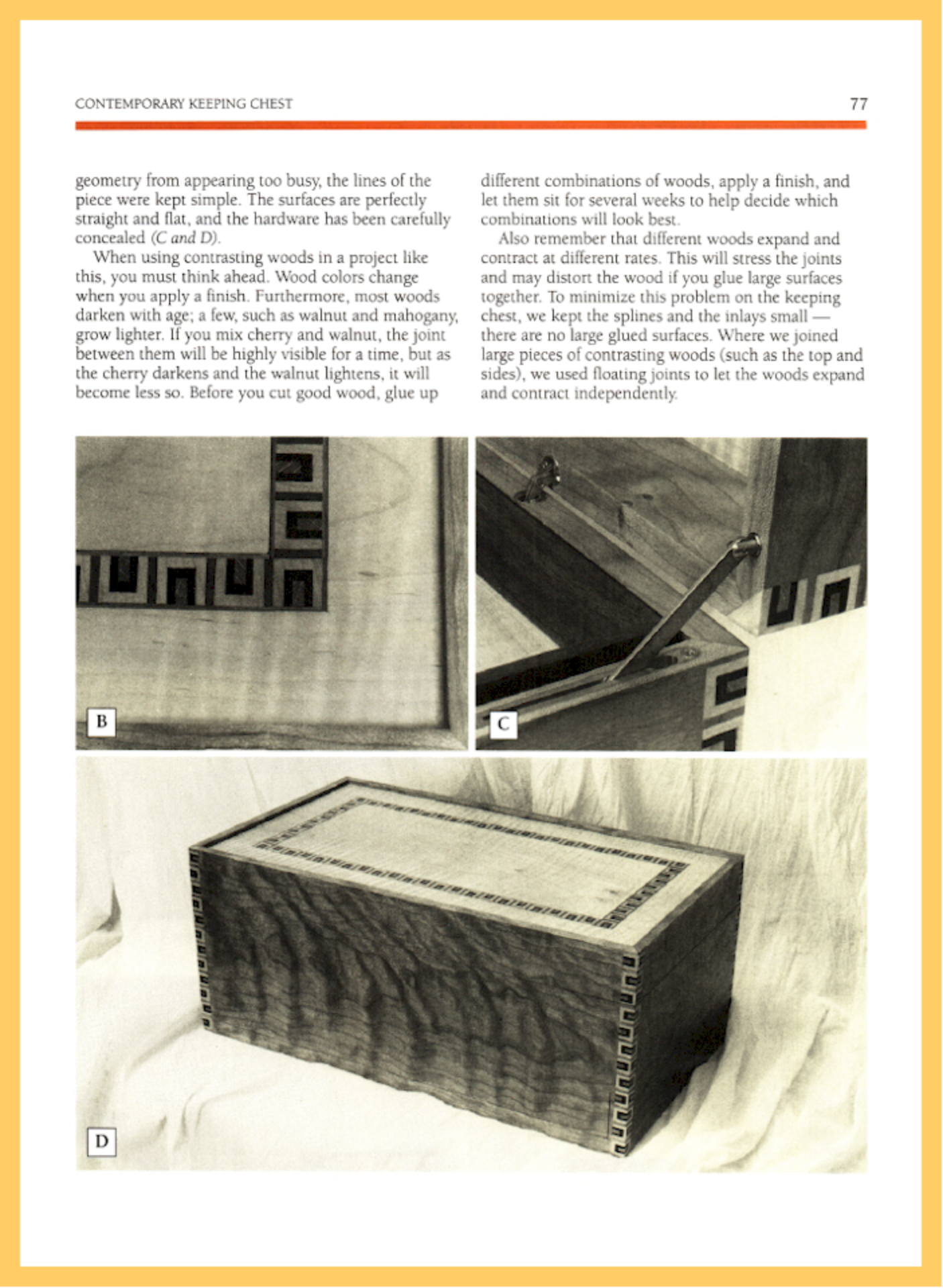 Wood and Woodworking Materials