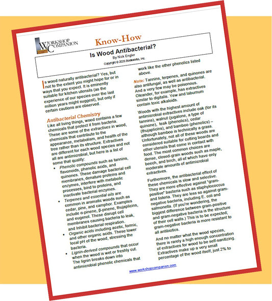 Is Wood Antibacterial?