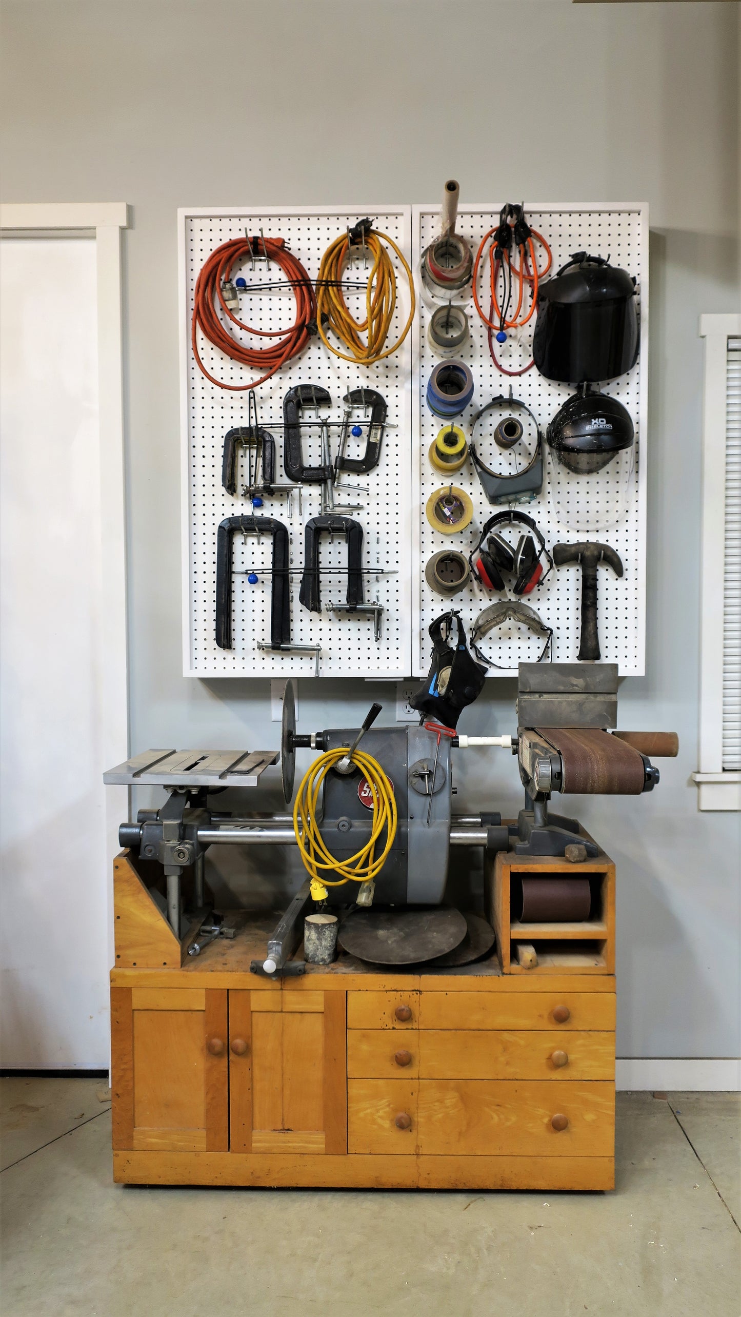 Double Pegboard Cabinet