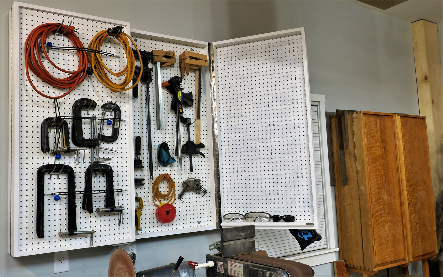 Double Pegboard Cabinet