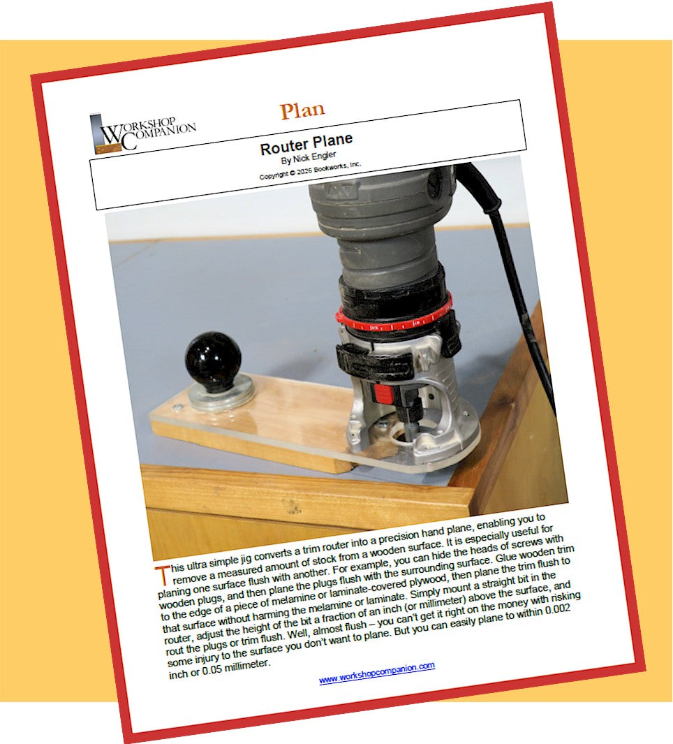 Home Router Backplanes Router Plane Plan – Workshop Companion