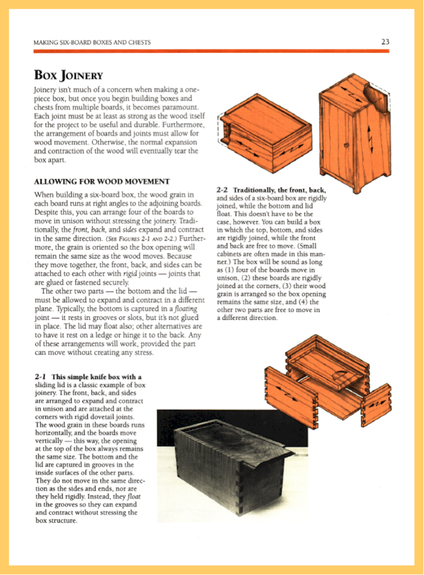 Making Boxes and Chests